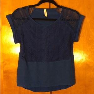 Royal blue blouse